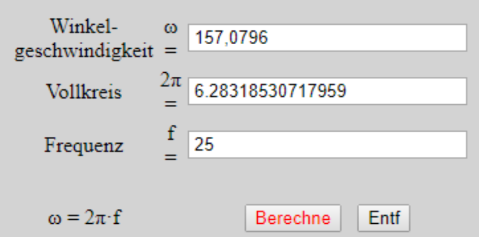 Beispiel Winkelgeschwindkeit